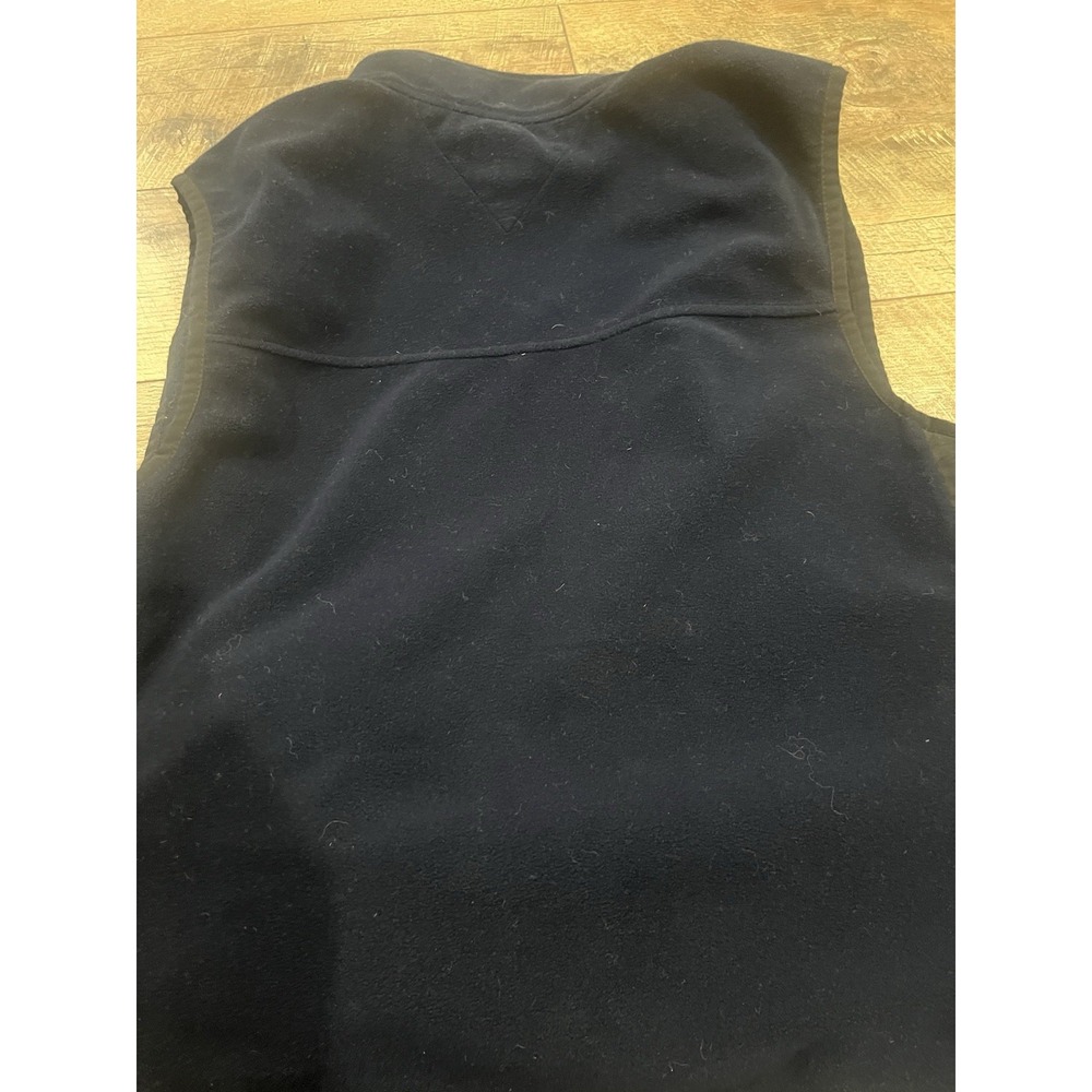Vintage Tommy Hilfiger Fleece Vest Navy Blue Large - Picture 8 of 9